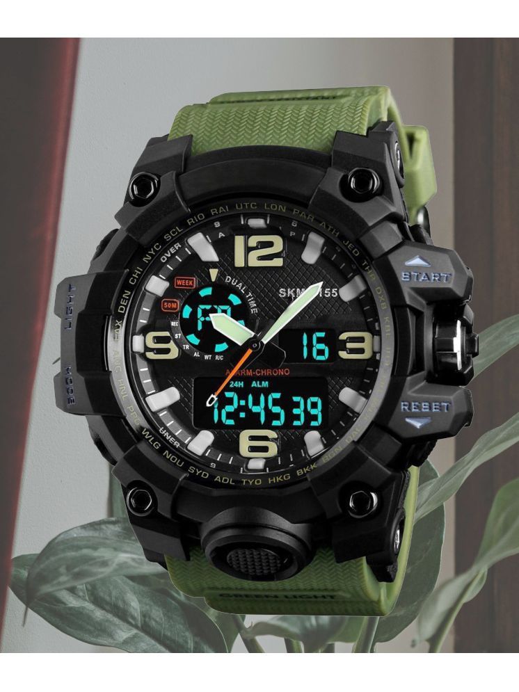     			Harbor Green Silicon Analog-Digital Men's Watch