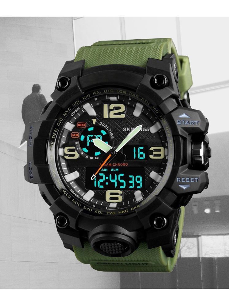     			Harbor Green Silicon Analog-Digital Men's Watch