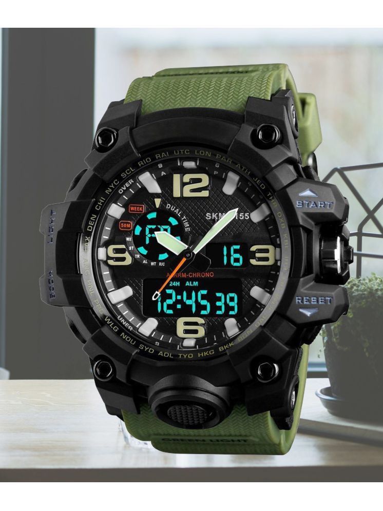     			Harbor Green Silicon Analog-Digital Men's Watch