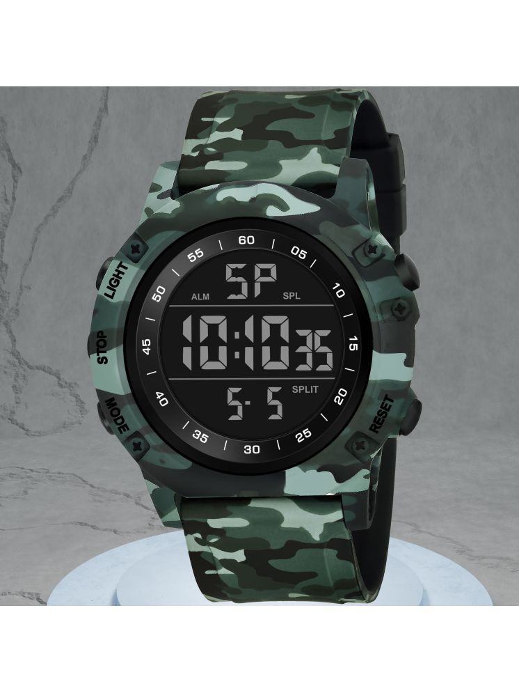     			Harbor Green Silicon Analog-Digital Men's Watch