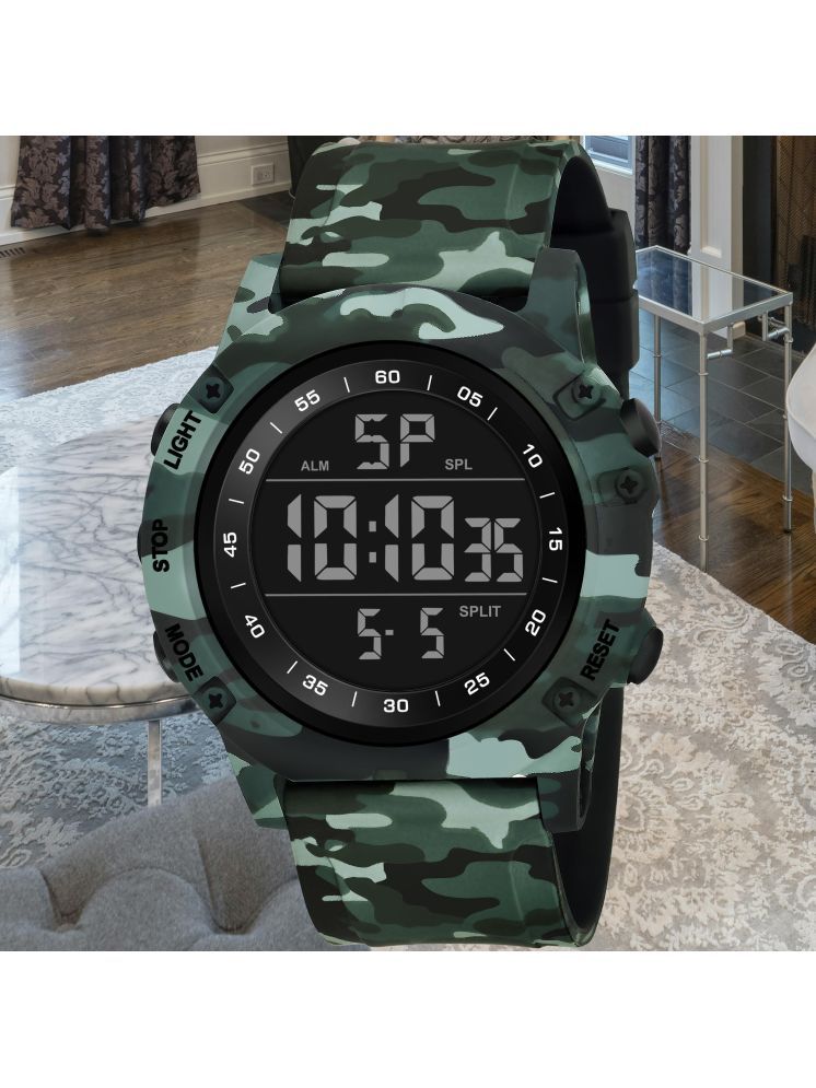     			Harbor Green Silicon Analog-Digital Men's Watch