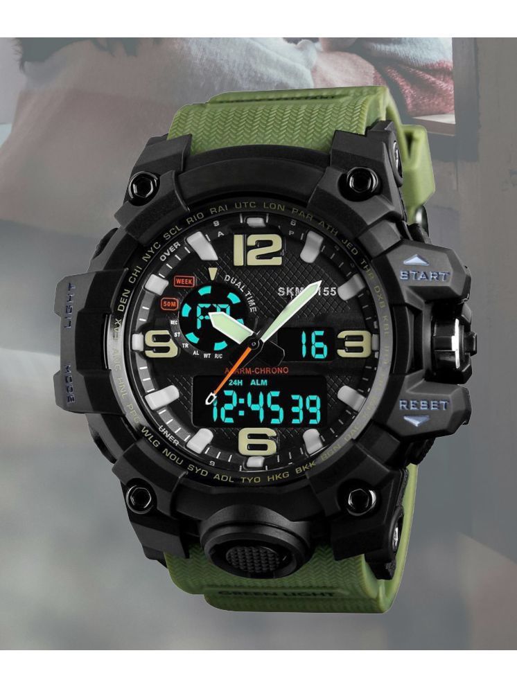     			Harbor Green Silicon Analog-Digital Men's Watch