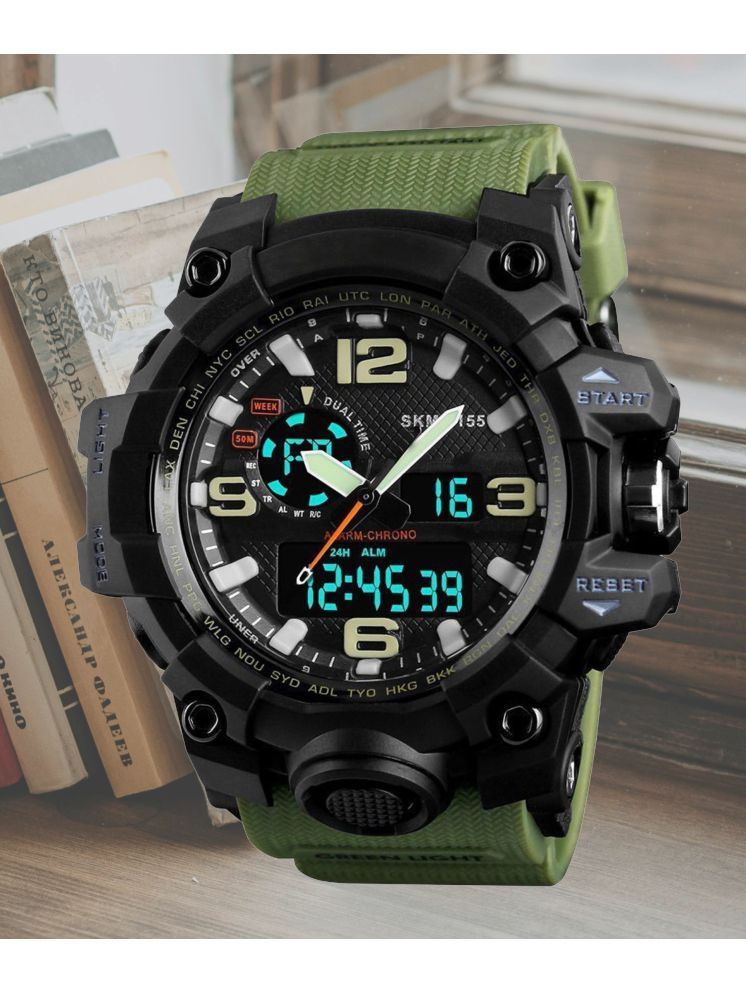     			Harbor Green Silicon Analog-Digital Men's Watch