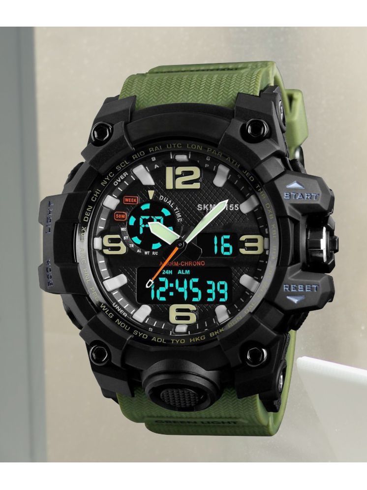     			Harbor Green Silicon Analog-Digital Men's Watch