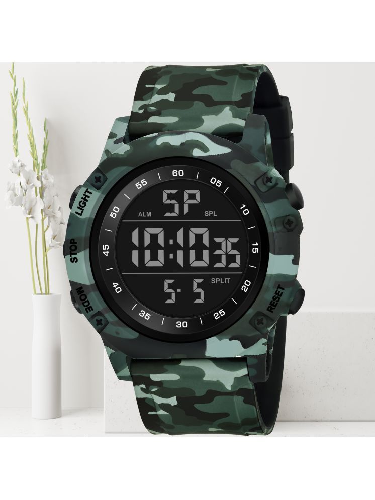     			Harbor Green Silicon Analog-Digital Men's Watch