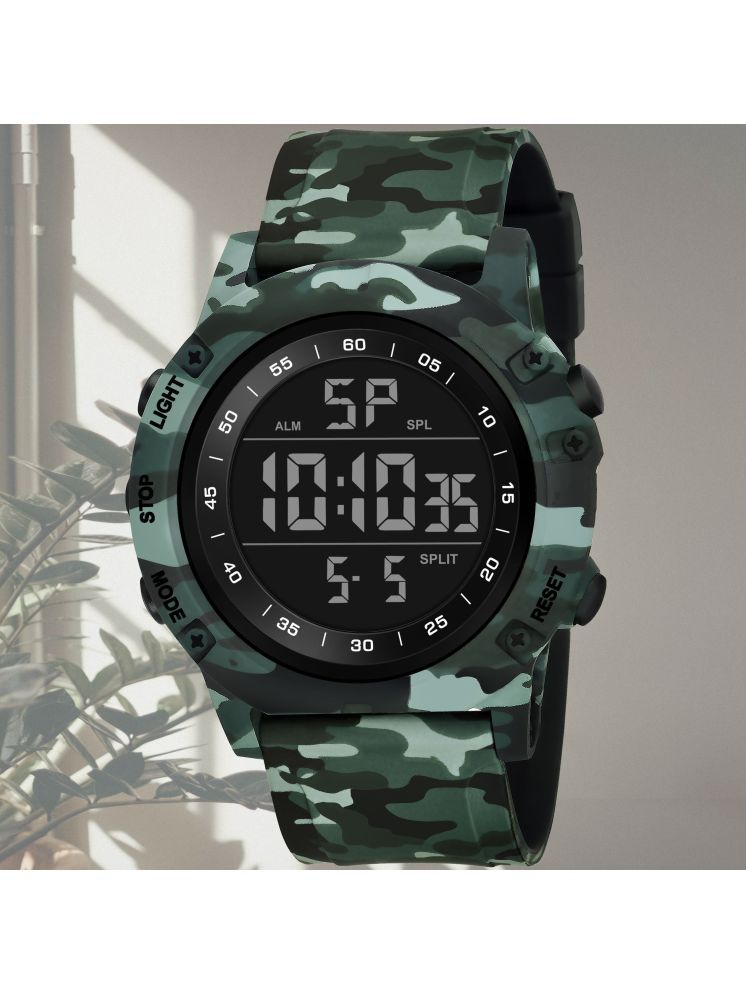     			Harbor Green Silicon Analog-Digital Men's Watch