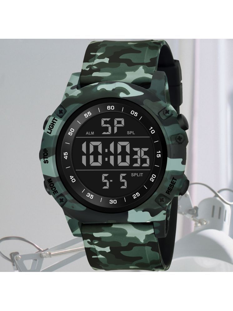     			Harbor Green Silicon Analog-Digital Men's Watch