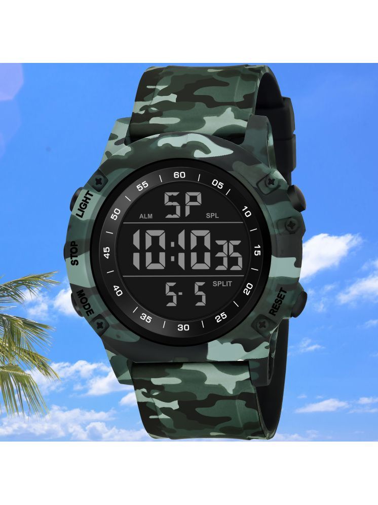     			Harbor Green Silicon Analog-Digital Men's Watch