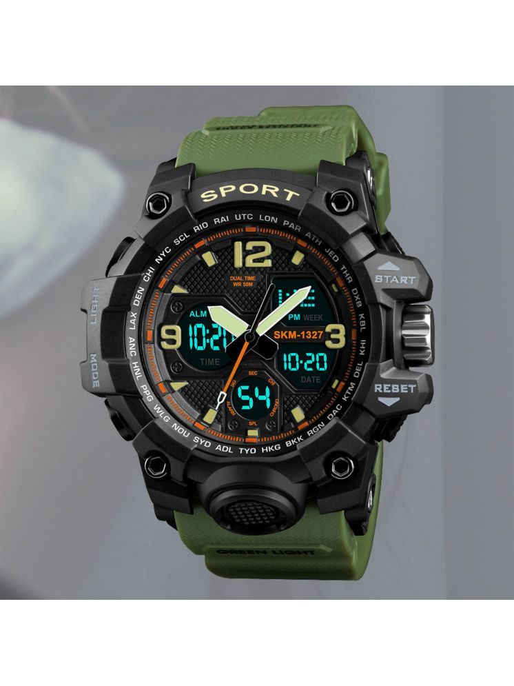     			Harbor Green Silicon Analog-Digital Men's Watch