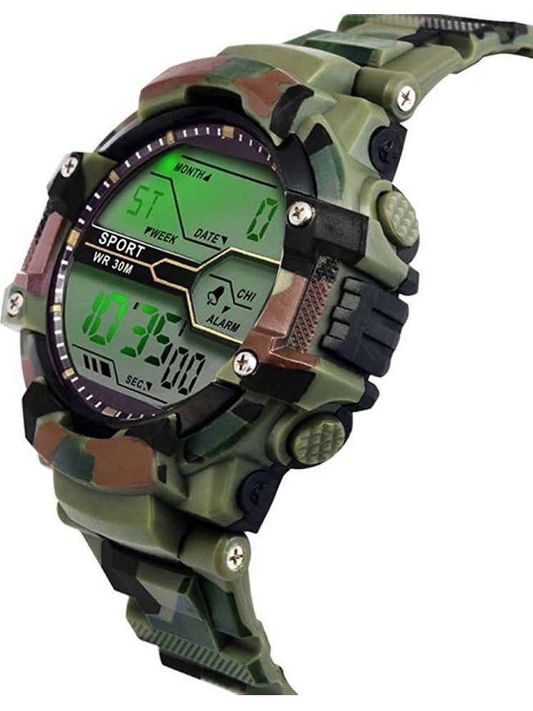     			Harbor Multicolor Resin Digital Men's Watch