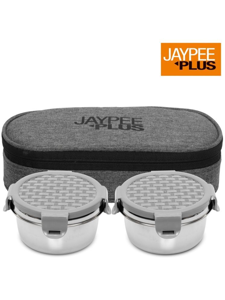     			Jaypee Plus Double Delight Lunch box Stainless Steel Lunch Box 2 - Container ( Pack of 3 )