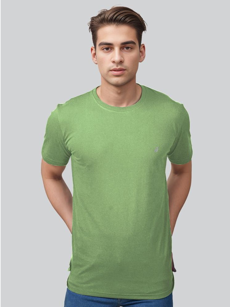     			Lux Nitro Cotton Blend Relaxed Fit Solid Half Sleeves Men's Round T-Shirt - Green ( Pack of 1 )