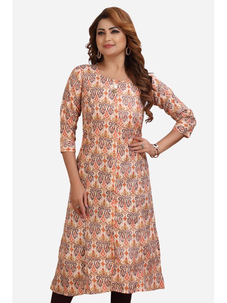     			Meher Impex Cotton Printed Straight Women's Kurti - Multicoloured ( Pack of 1 )