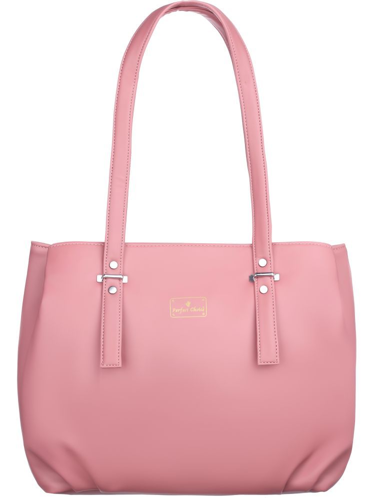     			Perfect Choice Pink PU Shoulder Bag