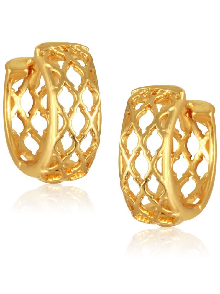     			Vighnaharta Golden Stud Earrings ( Pack of 1 )