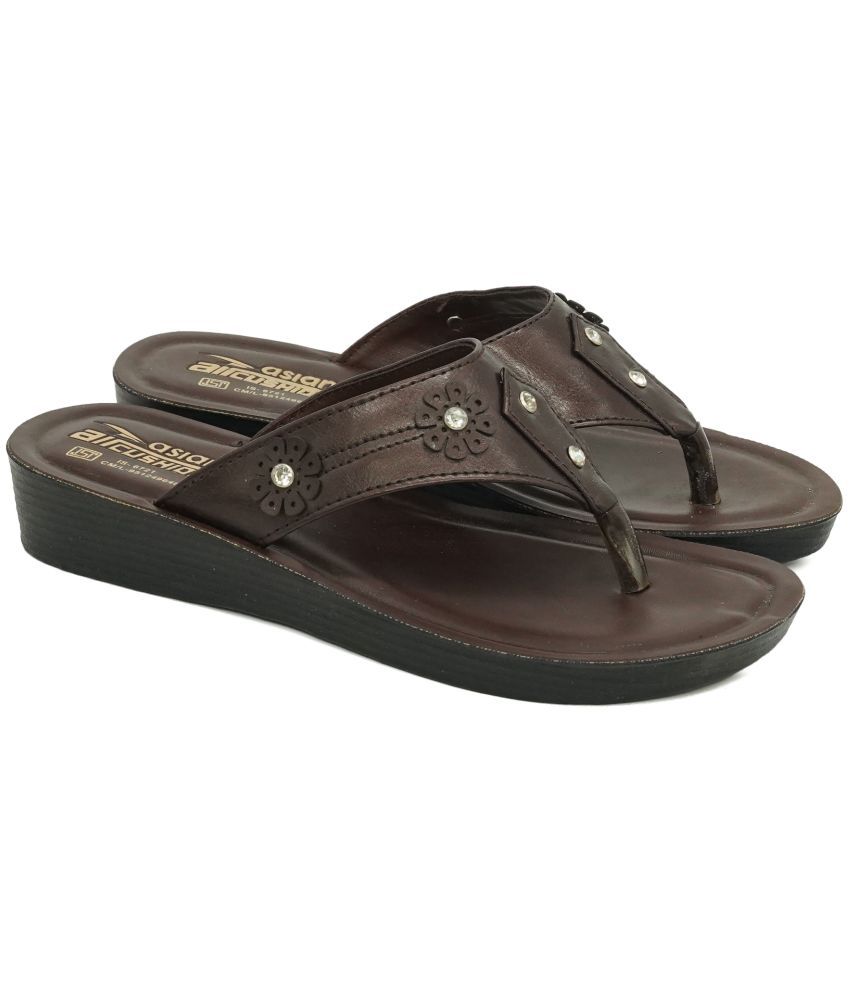     			ASIAN Brown Women's Daily Slipper