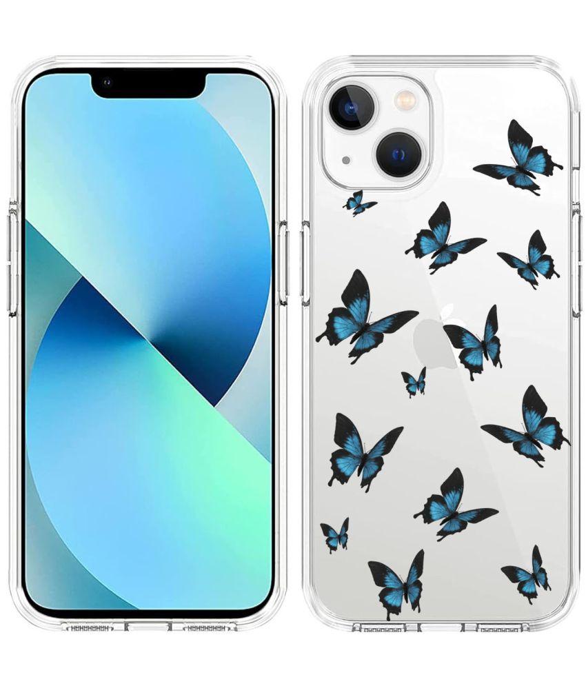     			Dimalo Multicolor Printed Back Cover Silicon Compatible For iPhone 13 ( Pack of 1 )