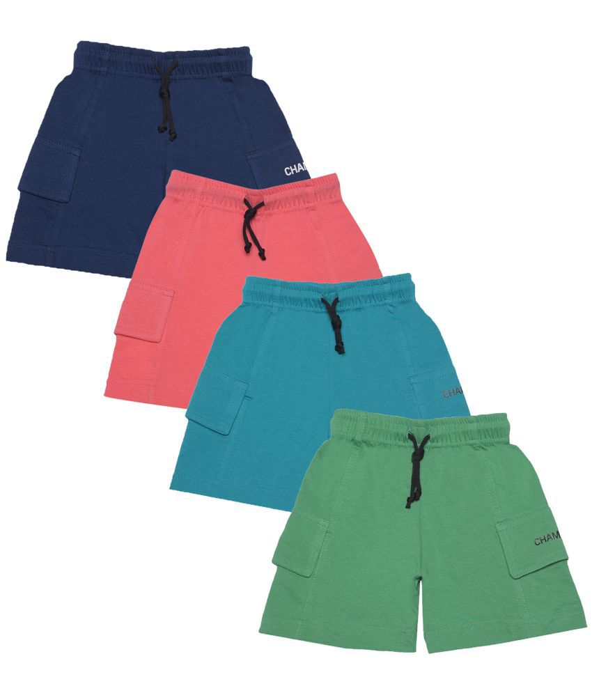     			Dollar Champion Kidswear - Multicolor Cotton Boys Bermudas ( Pack of 4 )