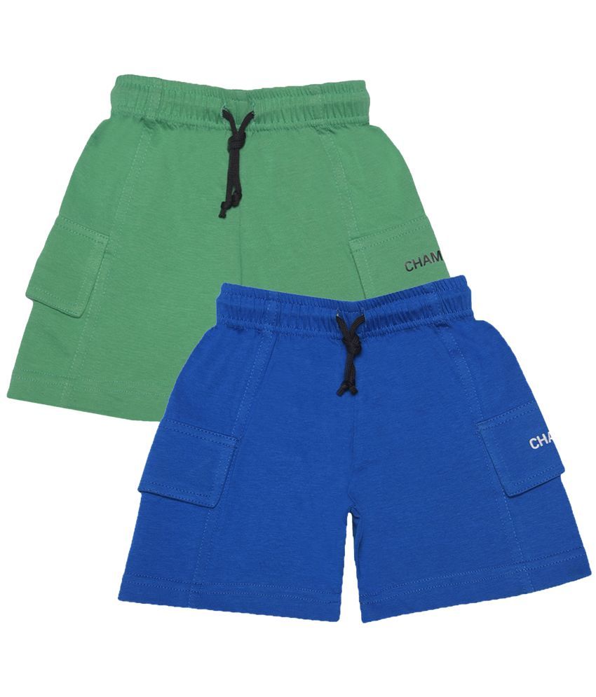     			Dollar Champion Kidswear - Multicolor Cotton Boys Bermudas ( Pack of 2 )