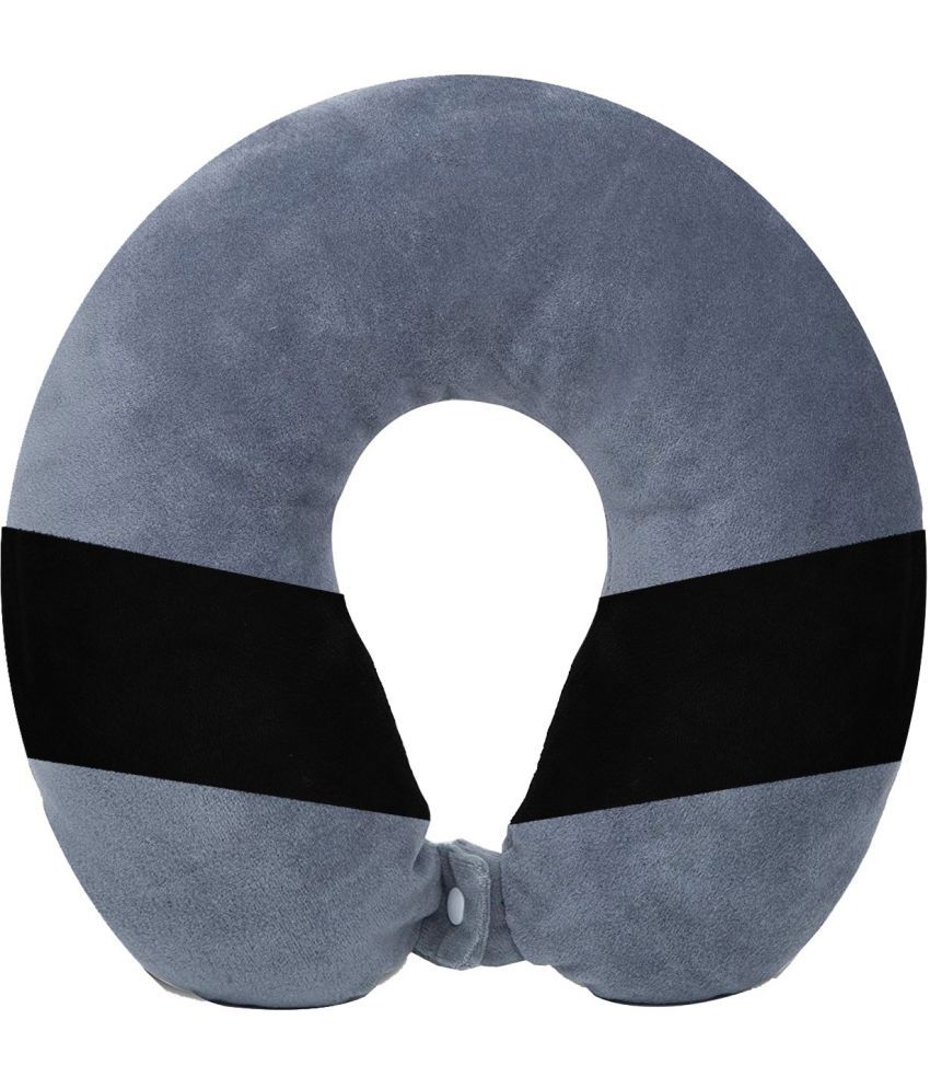     			JUZZII Grey Neck Pillow ( Pack of 1 )