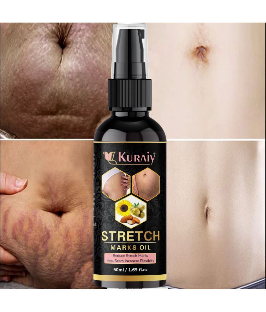     			Kuraiy stretch Oil for Stretch Marks Removal Post Pregnancy stretch mark cream oil (50 ml)