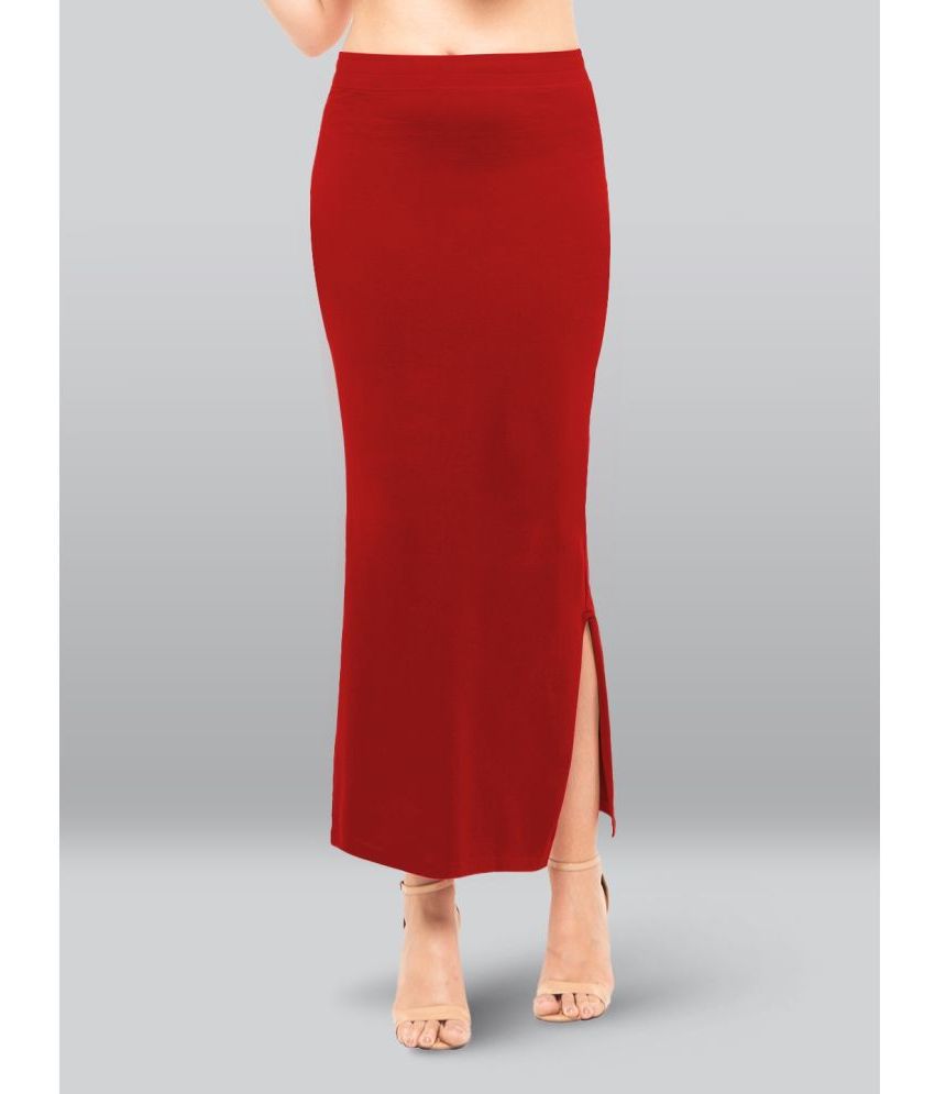     			LYRA Red Cotton Petticoat - Single