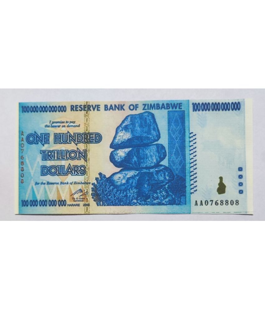     			Rare 1 Hundered Trillion Dollar UnC Zimbabve Note