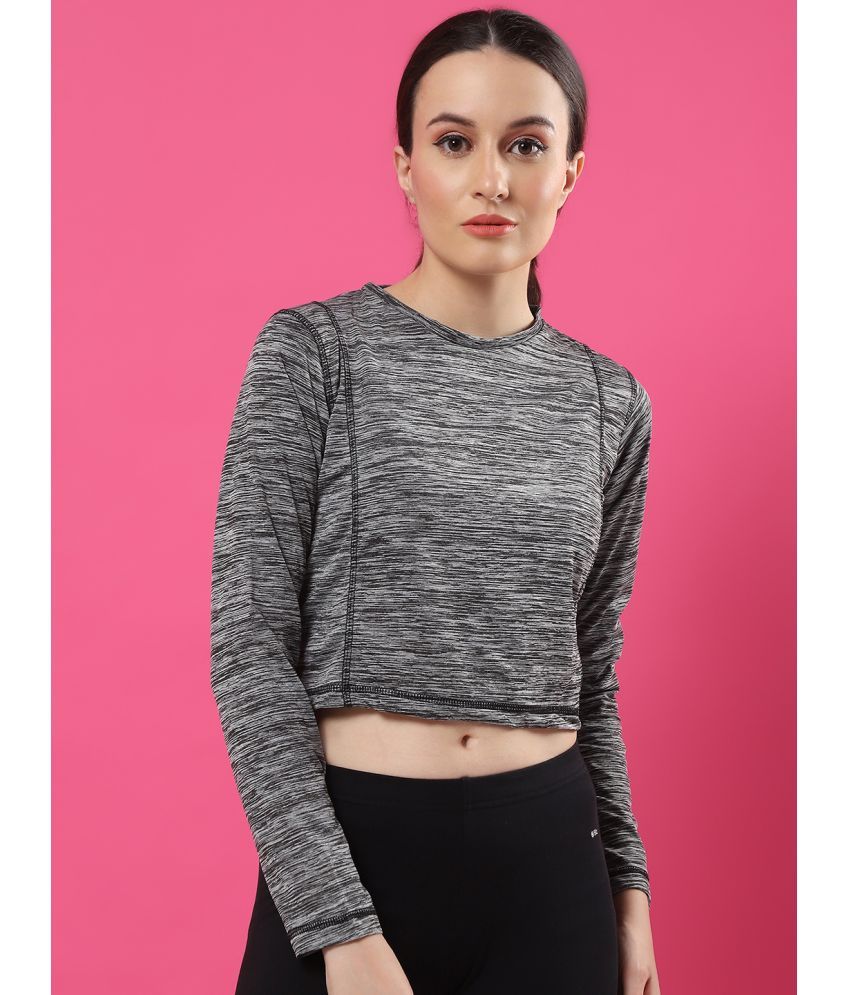     			Rigo Grey Polyester Women's Crop Top ( Pack of 1 )