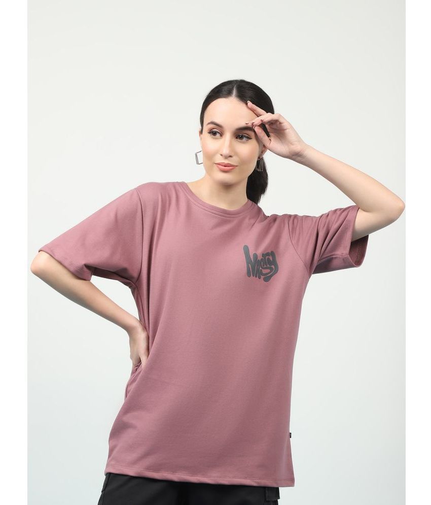     			Rigo Mauve Cotton Blend Women's T-Shirt ( Pack of 1 )