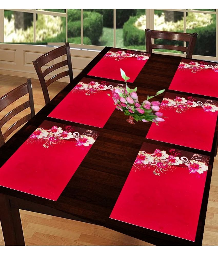     			Sanraksshan PVC Solid Rectangle Table Mats ( 40 cm x 32 cm ) Pack of 1 - Multi