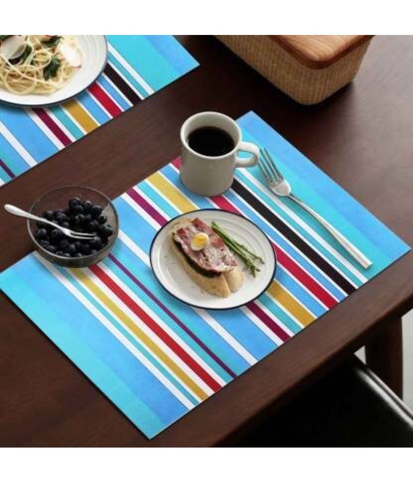     			Sanraksshan PVC Solid Rectangle Table Mats ( 40 cm x 32 cm ) Pack of 1 - Multi