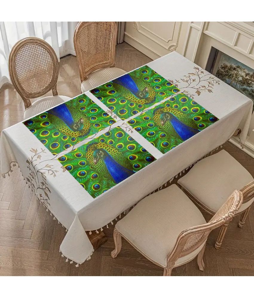     			Sanraksshan PVC Solid Rectangle Table Mats ( 40 cm x 32 cm ) Pack of 1 - Multi