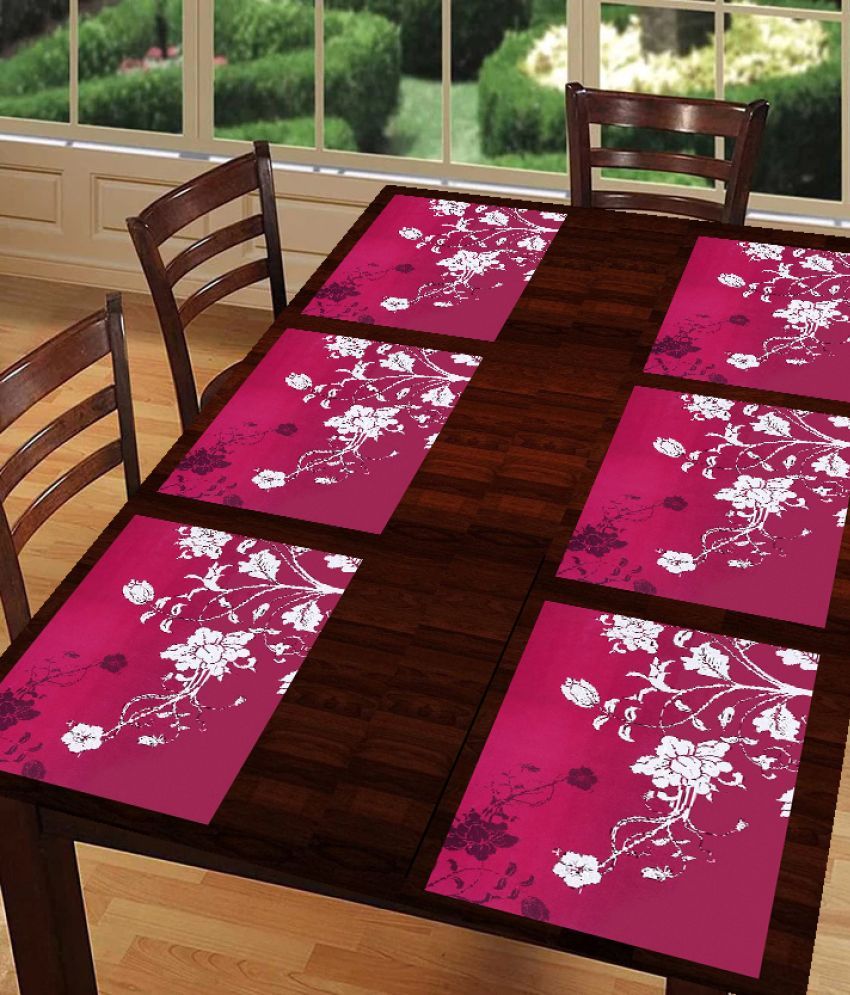     			Sanraksshan PVC Solid Rectangle Table Mats ( 40 cm x 32 cm ) Pack of 1 - Multi