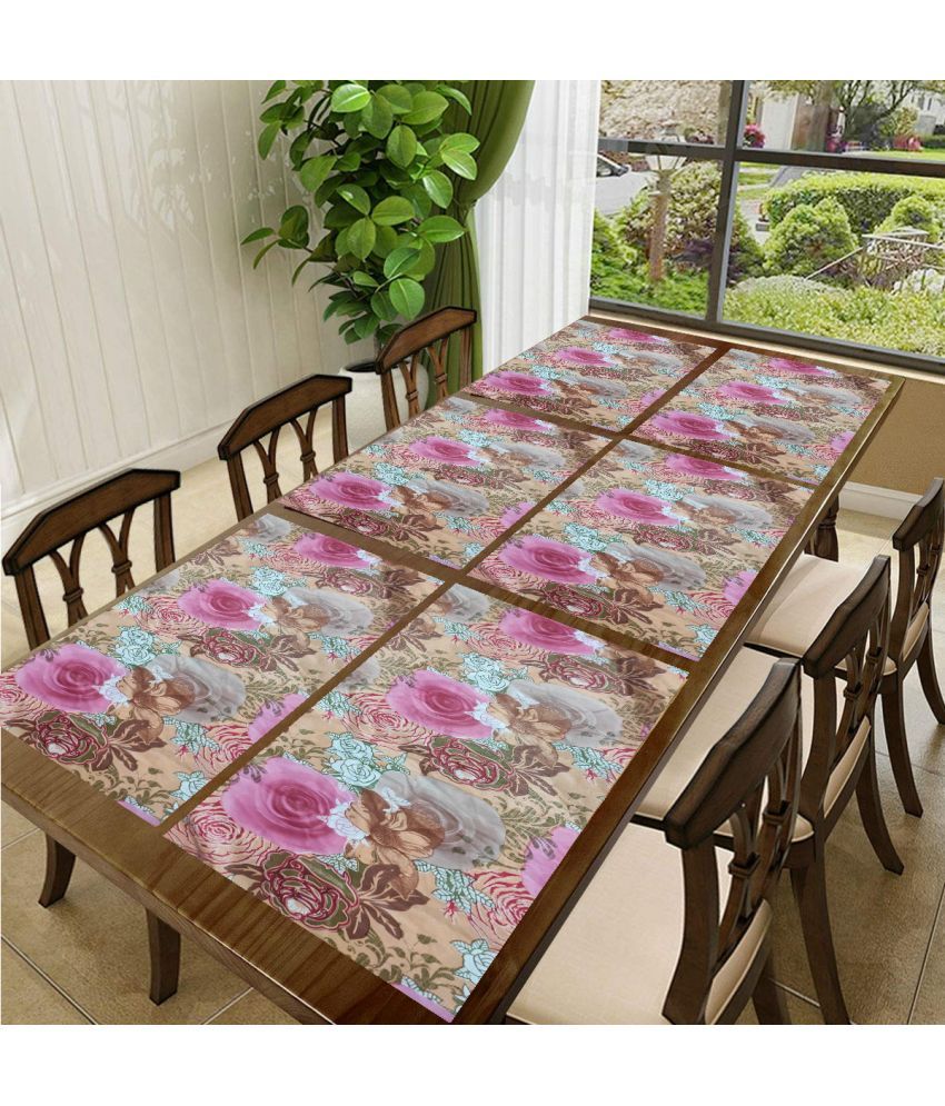     			Sanraksshan PVC Solid Rectangle Table Mats ( 40 cm x 32 cm ) Pack of 1 - Multi