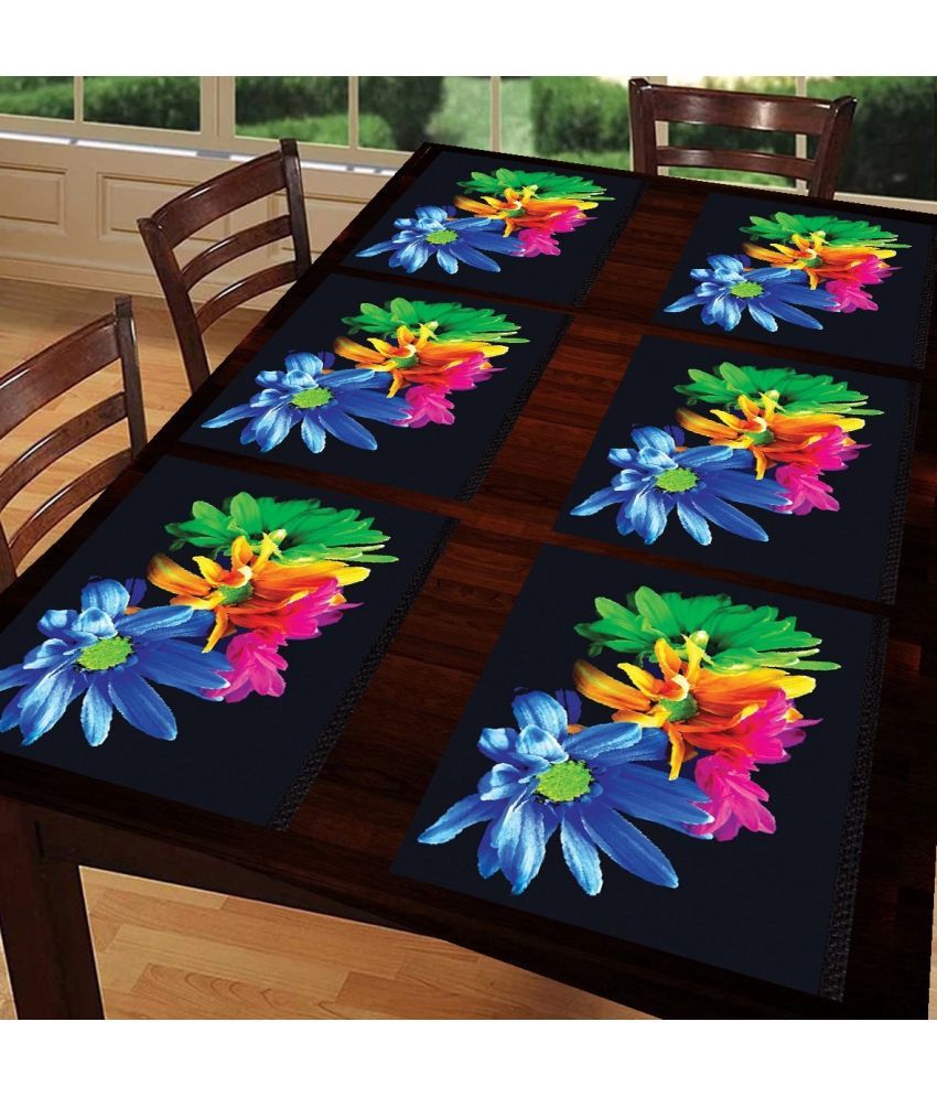     			Sanraksshan PVC Solid Rectangle Table Mats ( 40 cm x 32 cm ) Pack of 1 - Multi