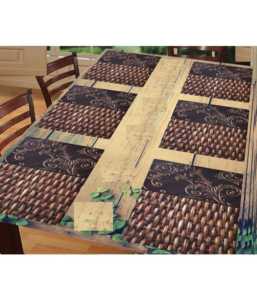     			Sanraksshan PVC Solid Rectangle Table Mats ( 40 cm x 32 cm ) Pack of 1 - Multi