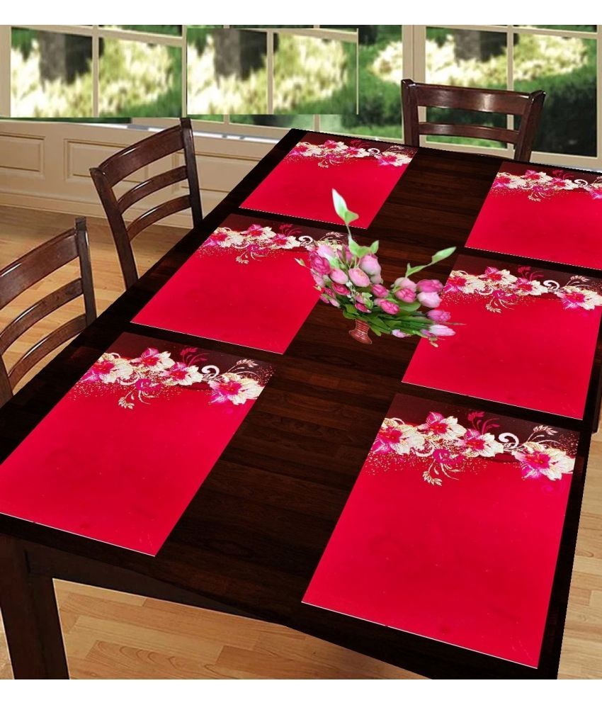     			Sanraksshan PVC Solid Rectangle Table Mats ( 40 cm x 32 cm ) Pack of 1 - Multi