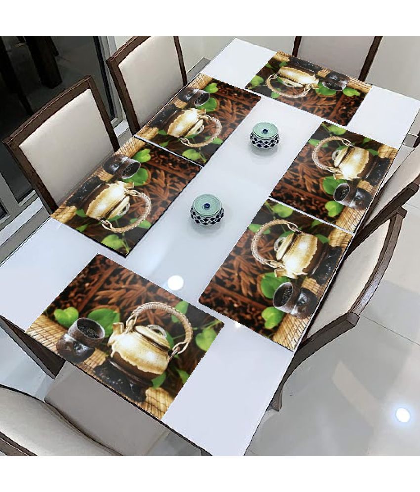     			Sanraksshan PVC Solid Rectangle Table Mats ( 40 cm x 32 cm ) Pack of 1 - Multi