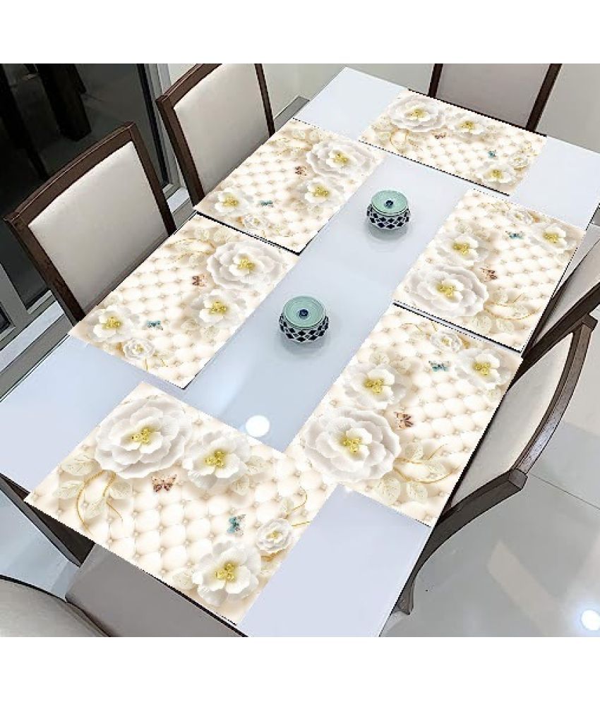     			Sanraksshan PVC Solid Rectangle Table Mats ( 40 cm x 32 cm ) Pack of 1 - Multi