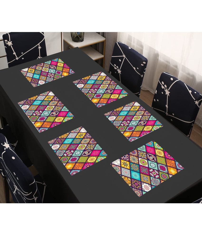     			Sanraksshan PVC Solid Rectangle Table Mats ( 40 cm x 32 cm ) Pack of 1 - Multi