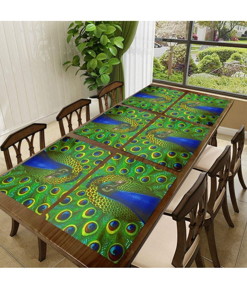     			Sanraksshan PVC Solid Rectangle Table Mats ( 40 cm x 32 cm ) Pack of 1 - Multi
