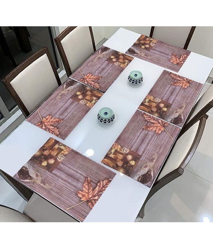     			Sanraksshan PVC Solid Rectangle Table Mats ( 40 cm x 32 cm ) Pack of 1 - Multi