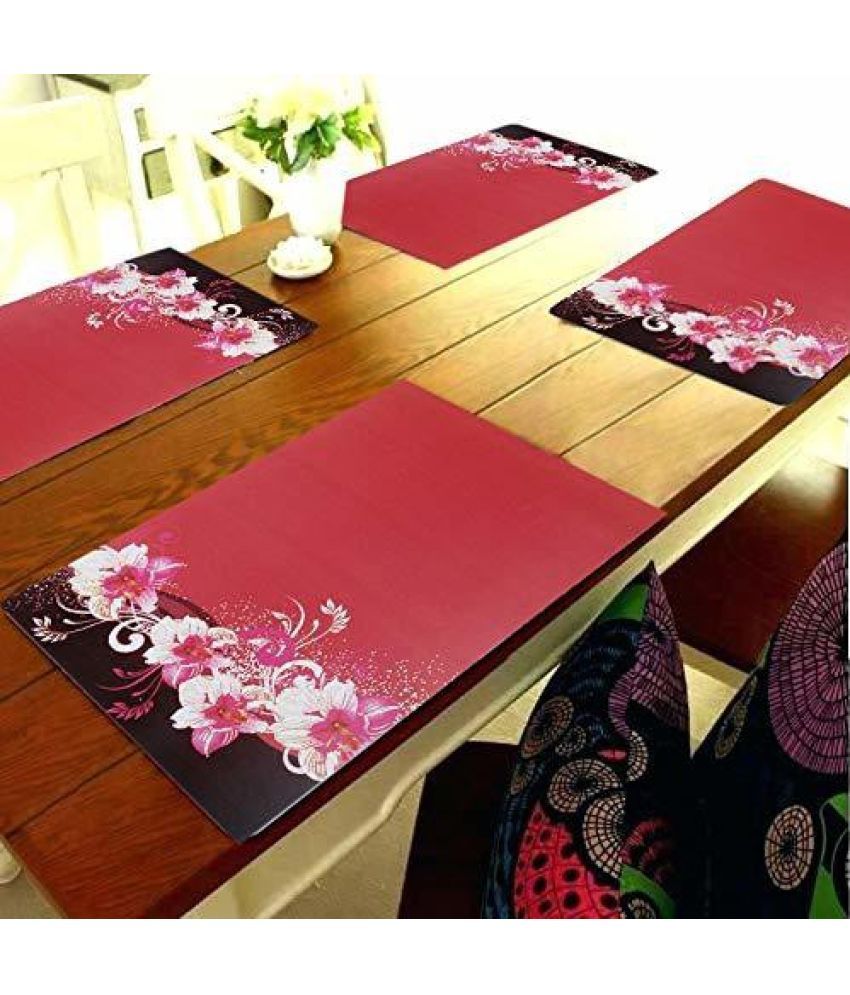     			Sanraksshan PVC Solid Rectangle Table Mats ( 40 cm x 32 cm ) Pack of 1 - Multi