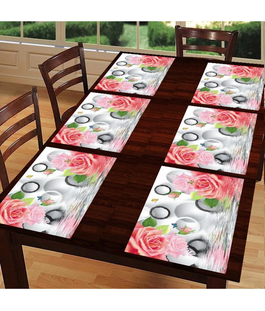     			Sanraksshan PVC Solid Rectangle Table Mats ( 40 cm x 32 cm ) Pack of 1 - Multi