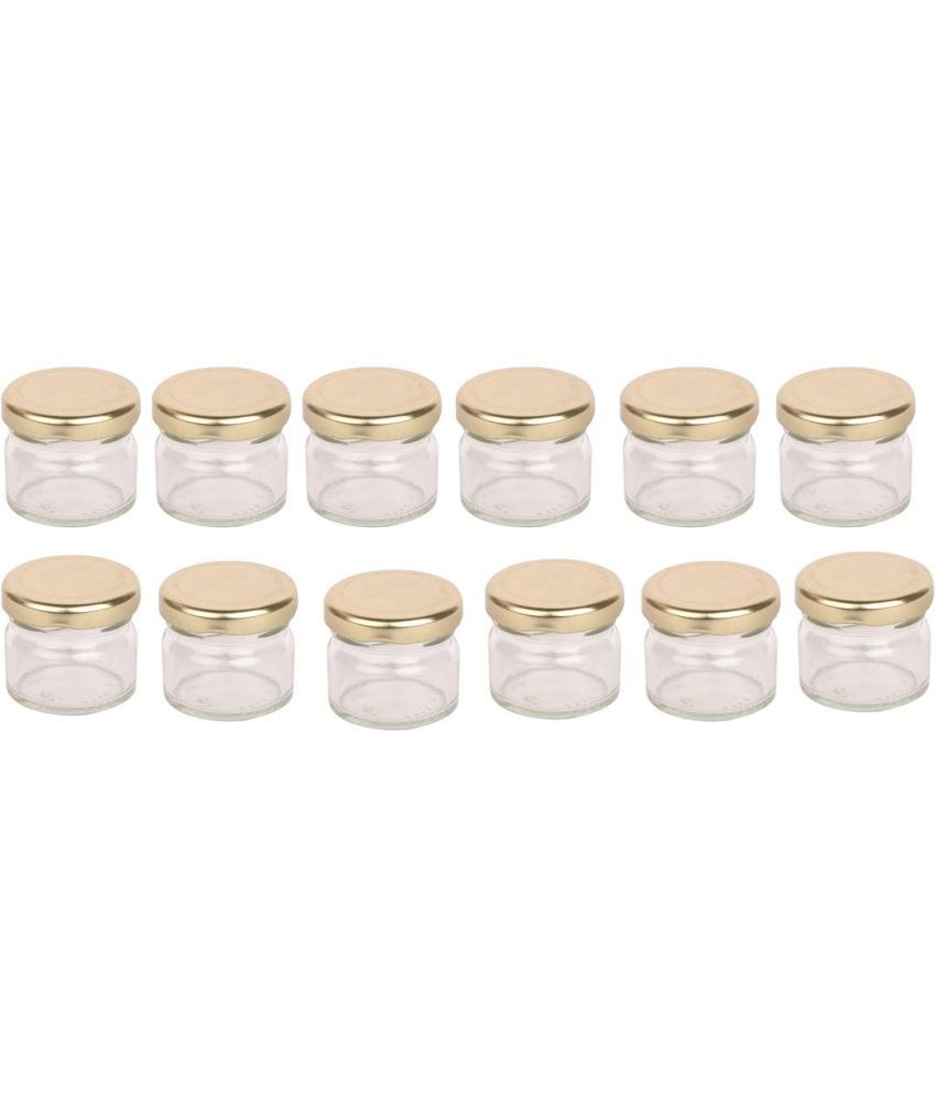     			Somil Glass Container Jar Glass Transparent Utility Container ( Set of 12 )