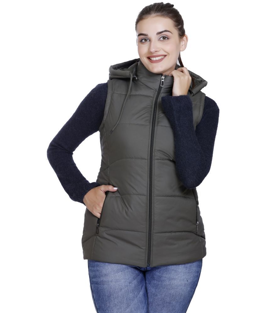     			TRENDY DUDE - Nylon Green Puffer