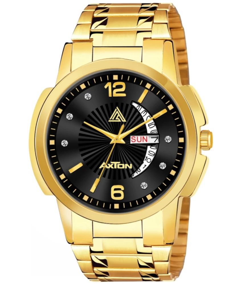     			Axton Gold Stainless Steel Analog Men's Watch