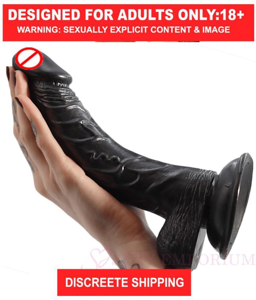     			BIG MASSIVE  DILDO BY KNIGHTRIDERS REALISTIC 10 INCH DARK BLACK PREMIUM SILICON DILDO WITH PERFECT SUCTION CUP & BIG BALLS