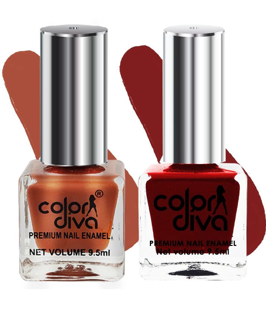     			COLOR DIVA Party Popup Nail Polish, 9.5ml Each | Quick-Drying, High ShinePack Of 2