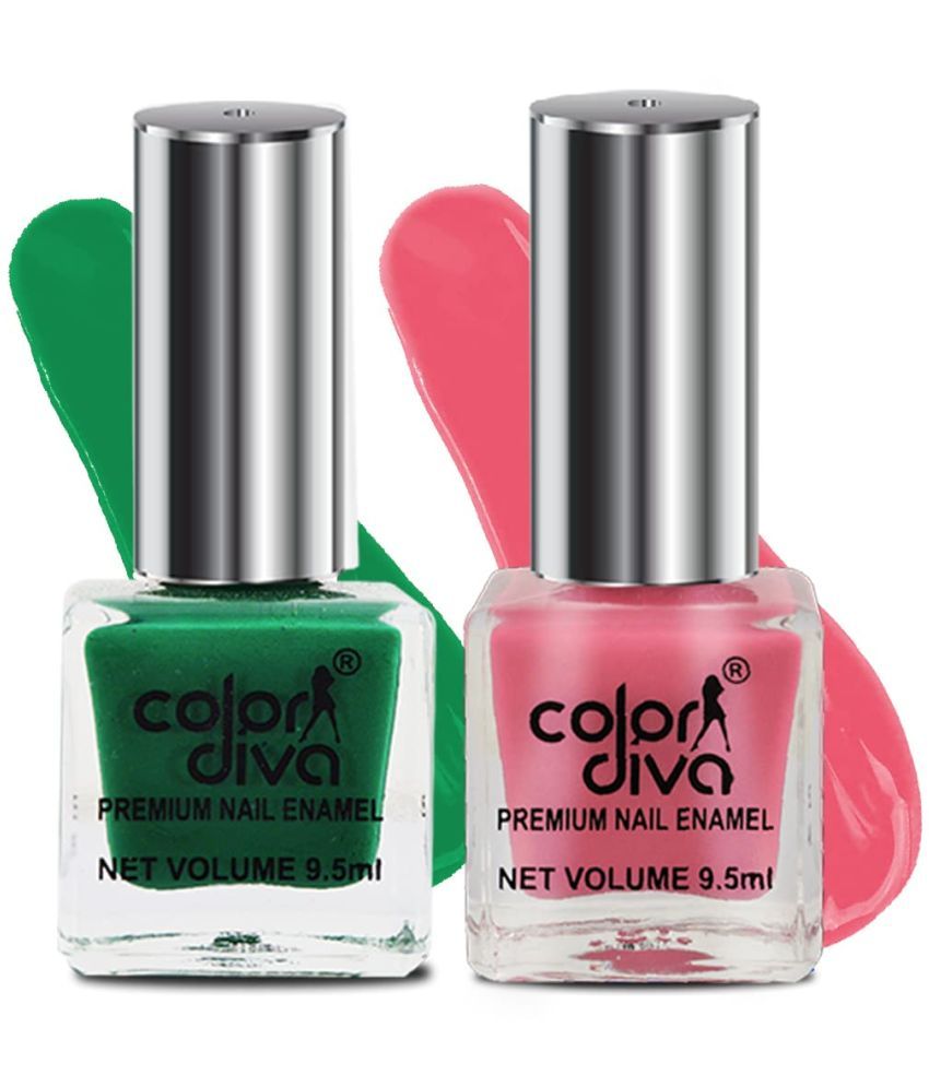     			COLOR DIVA Blooming Bud Nail Polish, 9.5ml Each Quick-Drying, High Shine & Chip-Resistan, Pack Of 2